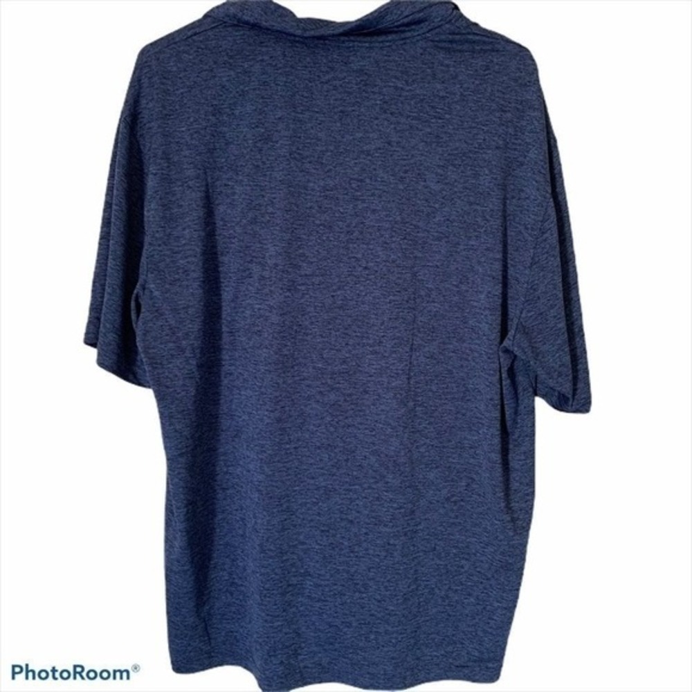 Grand Slam Polo Mens XL Blue‎ Performance Space Dye Short Sleeve Golf Shirt - Picture 3 of 10